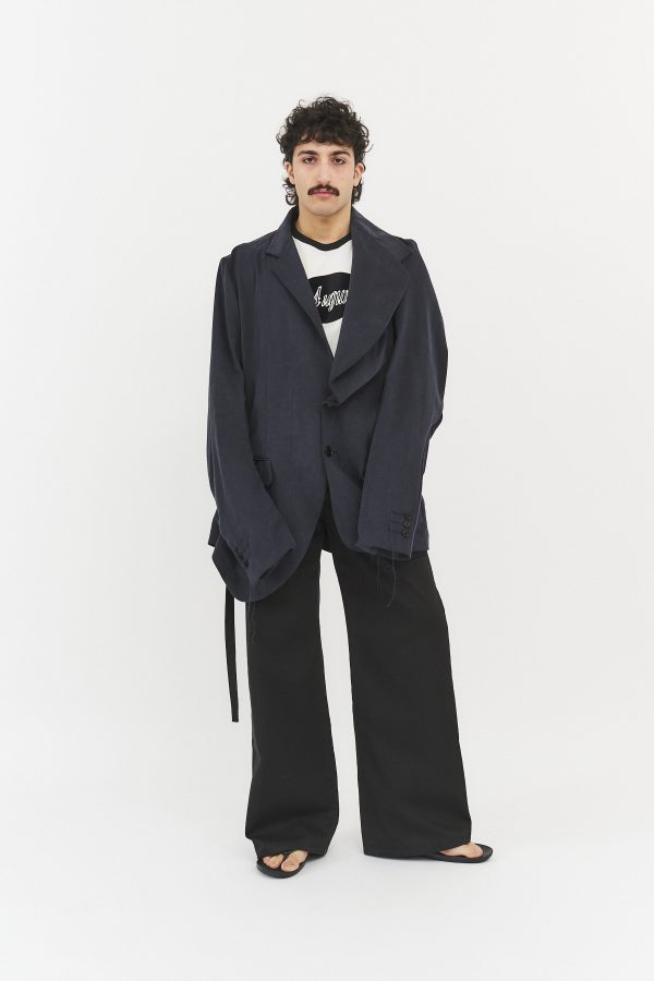 twisted jacket blazer jacket oversize asymmetric unlined