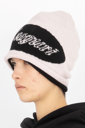 auguri beanie hat pink/black