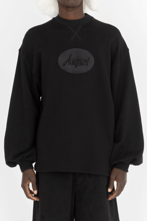 auguri embroidery sweatshirt black
