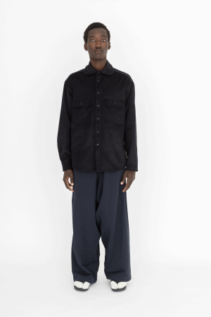 matchless cuff overshirt navy blue