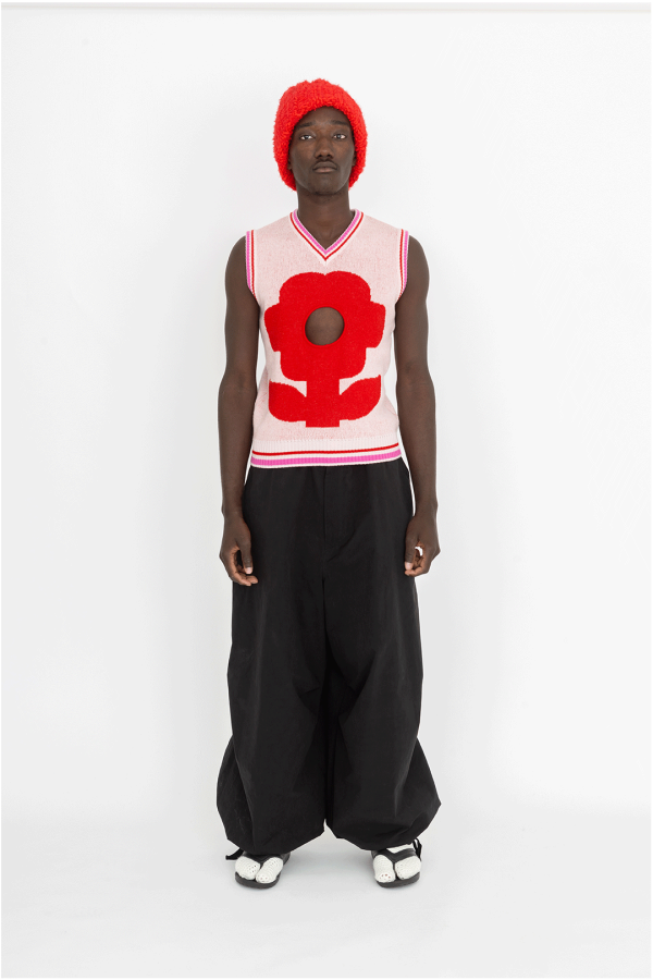 GLORY HOLE FLOWER KNITTED VEST - Image 4
