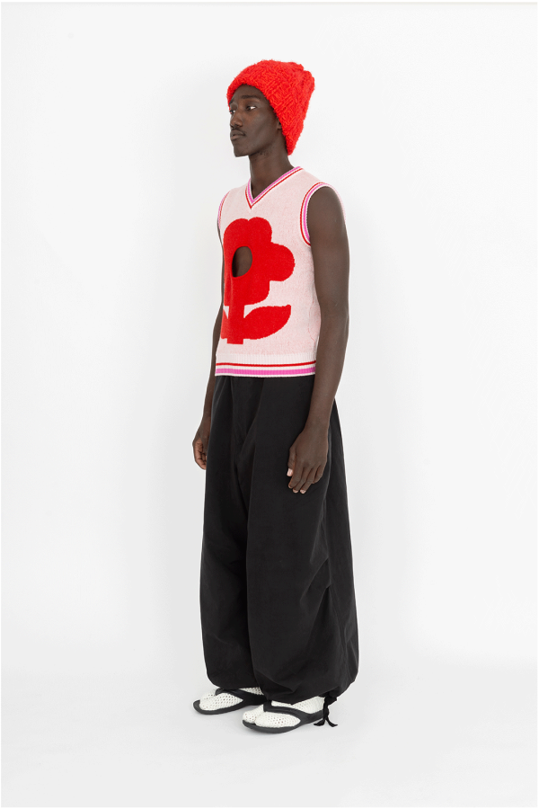 GLORY HOLE FLOWER KNITTED VEST - Image 5
