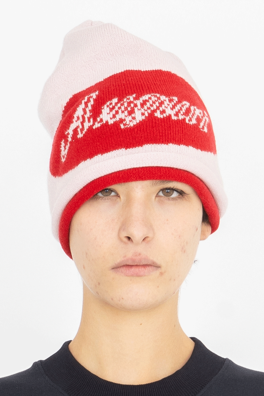auguri beanie hat pink