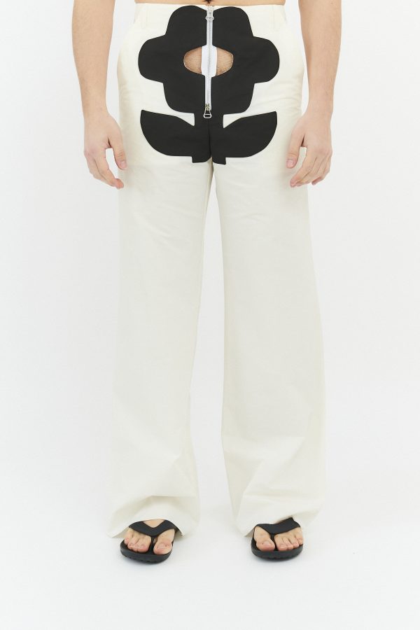 GLORY HOLE FLOWER TROUSRES